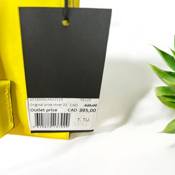 NWT The Kooples Medium Ming Bag in Yellow Leather - MSRP $425.00 - Picture 5 of 8